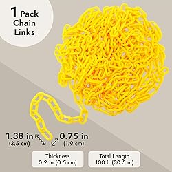 Stockroom Plus Yellow Plastic Chain Links