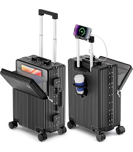 Amazon.com | 20 Inch Carry on Luggage Airline Approved, Zipperless