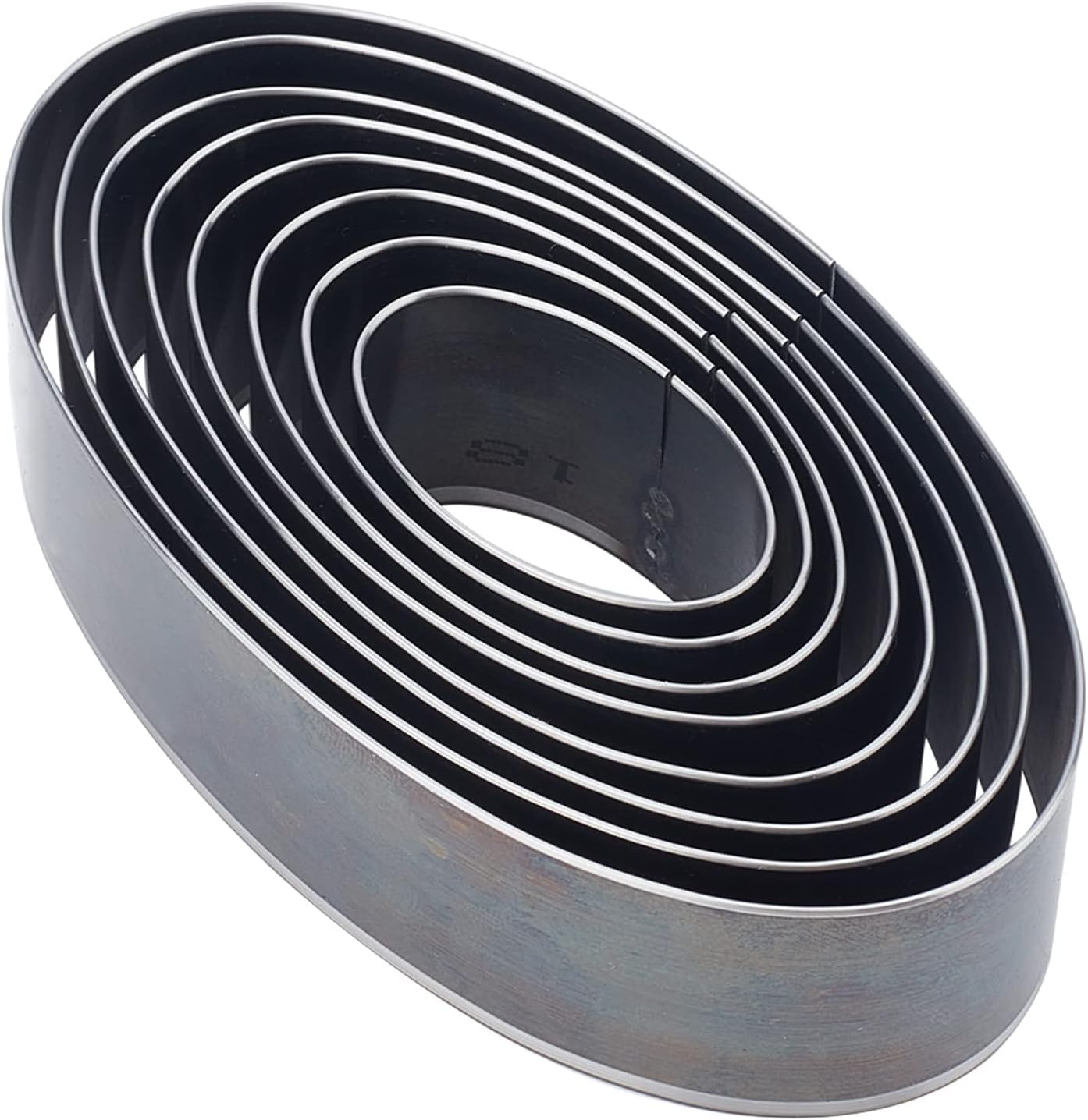 SUPERDANT 8 pcs Oval Shape Leather Cutting Dies High Carbon Steel One Hole Hollow Punch Cutter Set 8 Sizes Cutter Tool Cutting Mold Punching Die Set for DIY Leather Craft