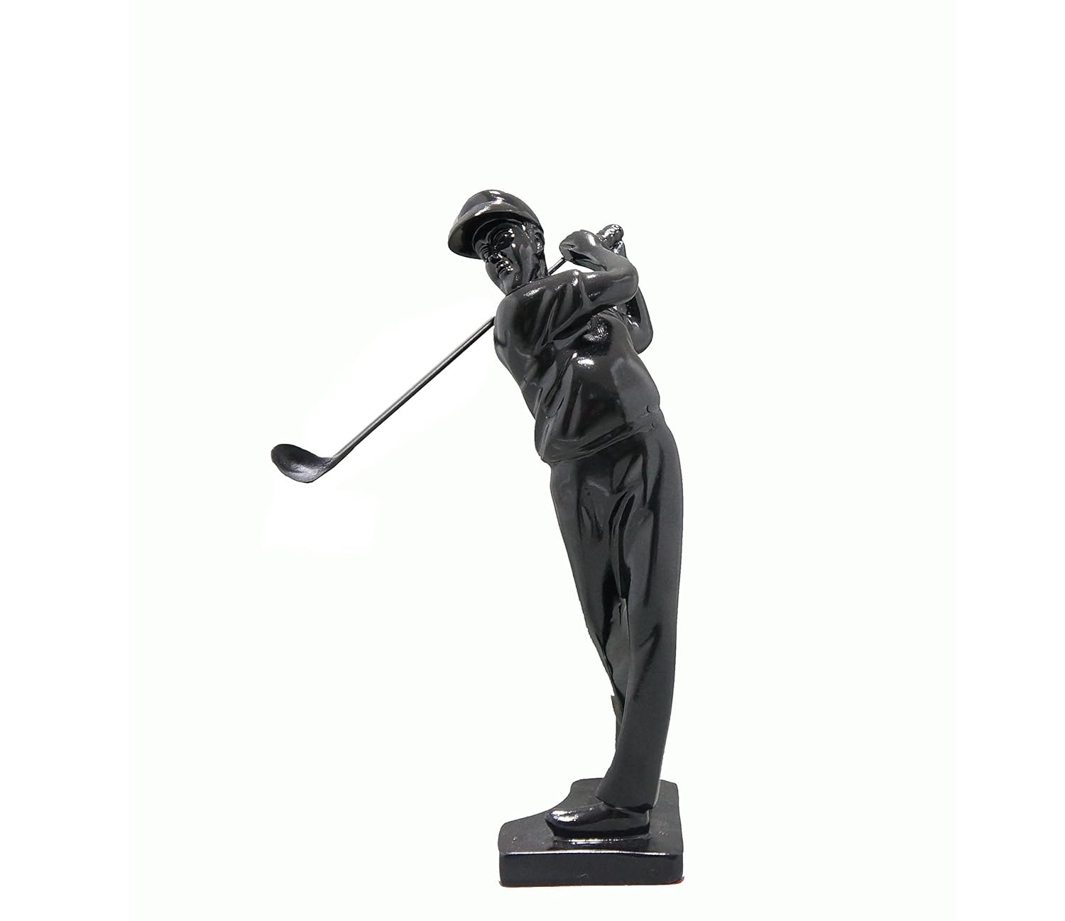 Polyresin Golf Player Showpiece Statue Sculpture For Home Decor