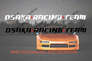 Amazon Com Gy Vinyl Arts Osaka Racing Team Sticker Windshield Car