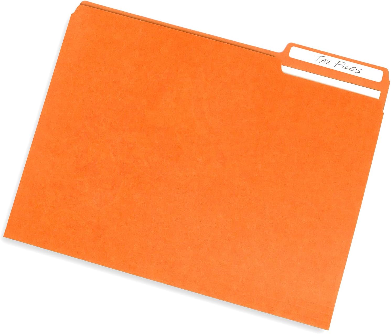 File Folder, 1/3 Cut Tab, Letter Size, Orange, Great for Organizing and Easy File Storage, 100 Per Box : Office Products
