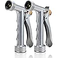 Skytree Hose Nozzle 2 Pack, Pistol Nozzle Durable Metal High Pressure Garden, Full Size, Pistol Grip, Rear Control