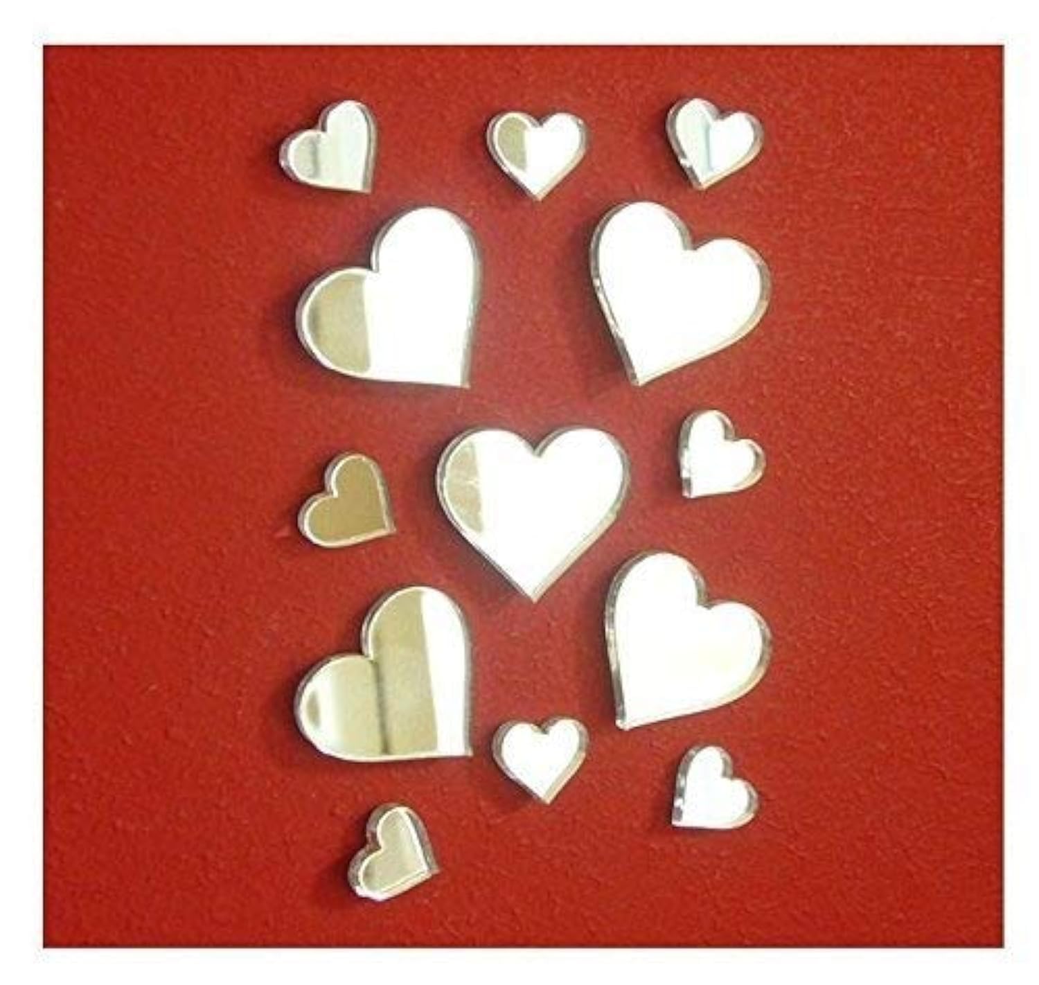 Heart Small Mirror Sticker,DIY Craft& Scrapbooking Accessory Mirror Sticker,Acrylic Hearts Mirror Decal&Murals,50PCS/lot