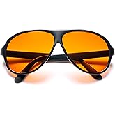 BluBlocker Original Aviator Sunglasses | Retro | Blocks 100% of Blue & UV light | For Men & Women | Reduce Glare & Eye Stress