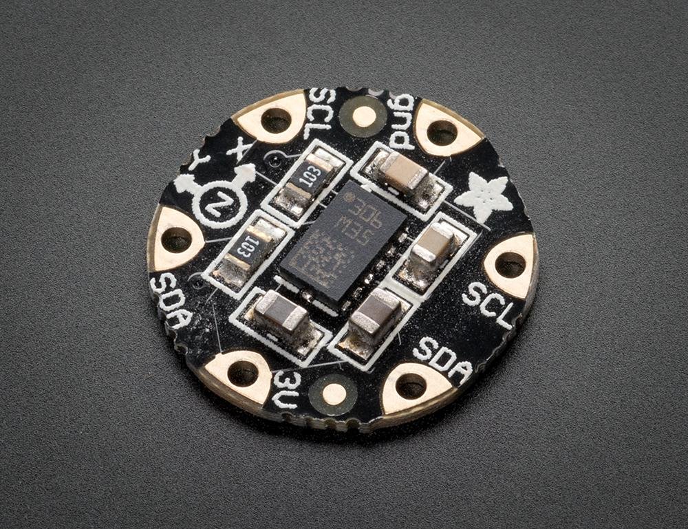 Adafruit Industries - 1247 - Flora Accelerometer/Compass Sensor - Lsm303 (700598869620)