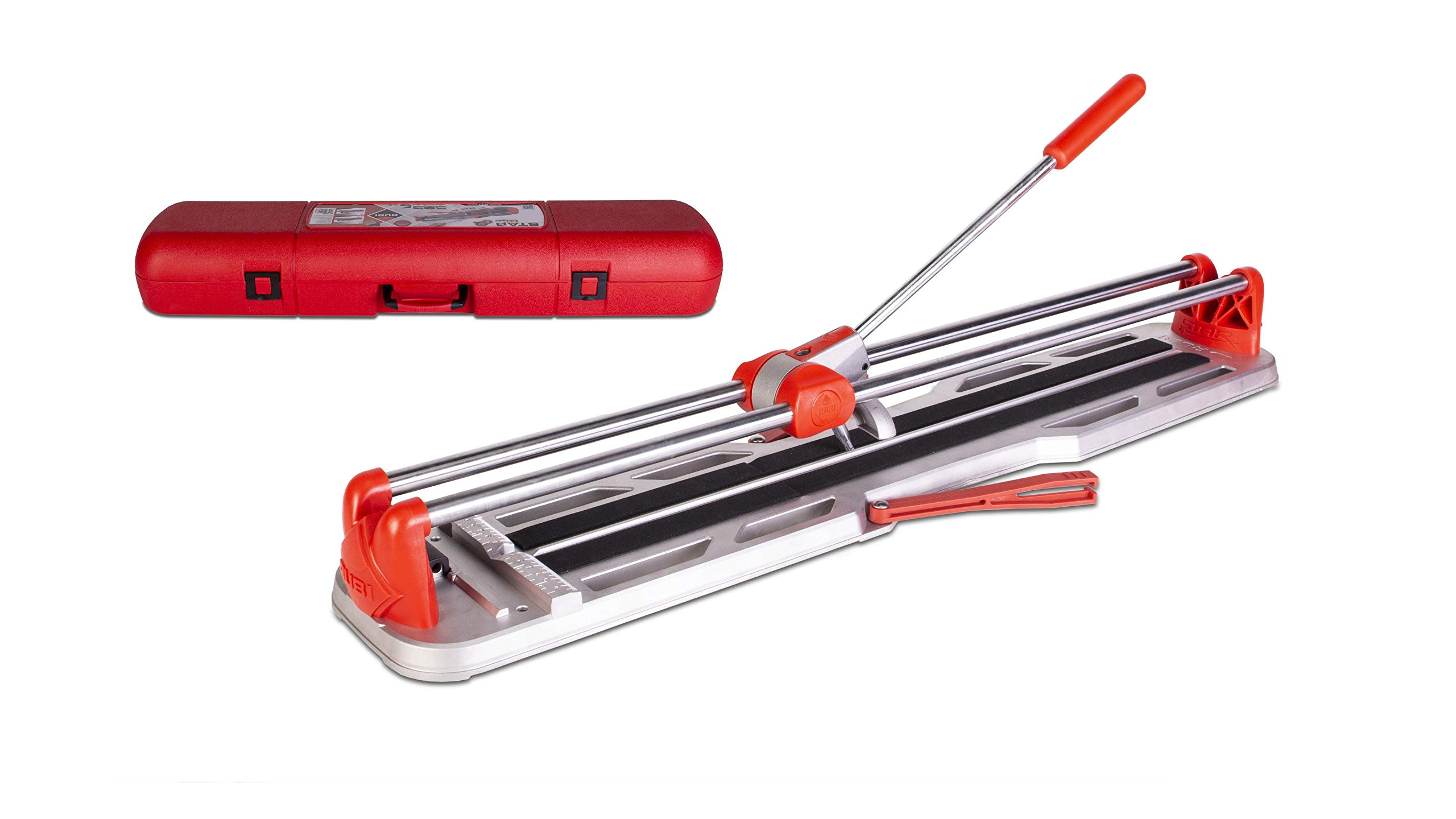 RUBI | Manual Tile Cutter STAR-63 with Case | for Professional Cutting of Ceramic Tile and Occasional Cutting of Porcelain Tiles | Light and Versatile | Cutting Pieces up to 63 cm