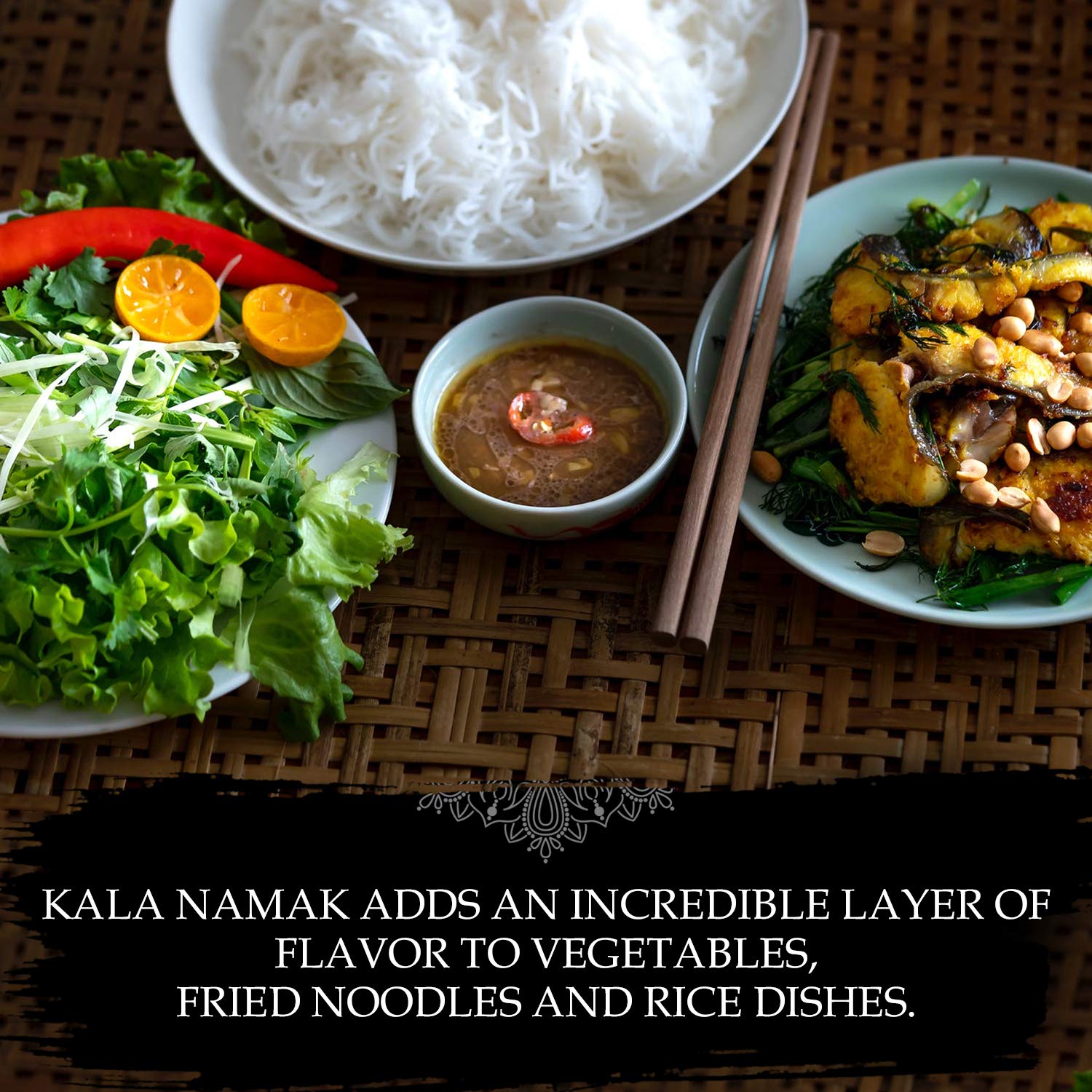 The Spice Lab Indian Kala Namak Mineral Salt Fine - 6 Ounce - Himalayan Black Salt - Vegan Kala Namak Salt Pure and Natural Indian Black Salt Gluten Free - Vegan Tofu Scrambles - Natural Egg Taste : Sea Salts : Grocery & Gourmet Food