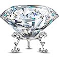 Large Crystal Diamond Paperweight with Stand Jewels Wedding Decorations Centerpieces Home Decor 3.93 inch (Clear 100mm)