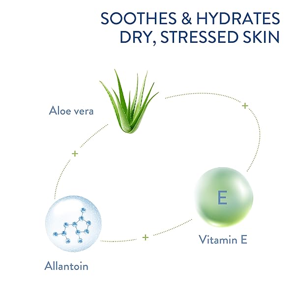 CETAPHIL SOOTHING GEL-CREAM WITH ALOE INSTANTLY SOOTHES AND HYDRATES SENSITIVE SKIN, FRAGRANCE AND PARABEN FREE, 16 OZ
