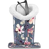 Fintie Plush Lined Eyeglasses Holder, Glasses Stand Case, Anti-scratch Glasses Storage Organizer for Desk, Nightstand, Office