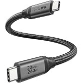 Silkland USB C Data Cable 20Gbps, 1.6FT USB C to USB C Cable, 240W Charging | High Speed Data Transfer, Short USB C 3.2 Gen 2