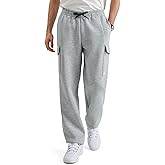 K-Swiss Mens Cargo Pants - Relaxed Fit Open Bottom Tapered Pants Sweatpants with Drawstring for Casual Lounge Outdoor