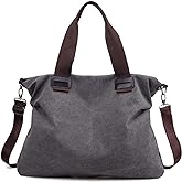 Sunshinejing Women's Canvas Tote Bag Shoulder Crossbody Purses Work Travel Handbag Hobo Bag