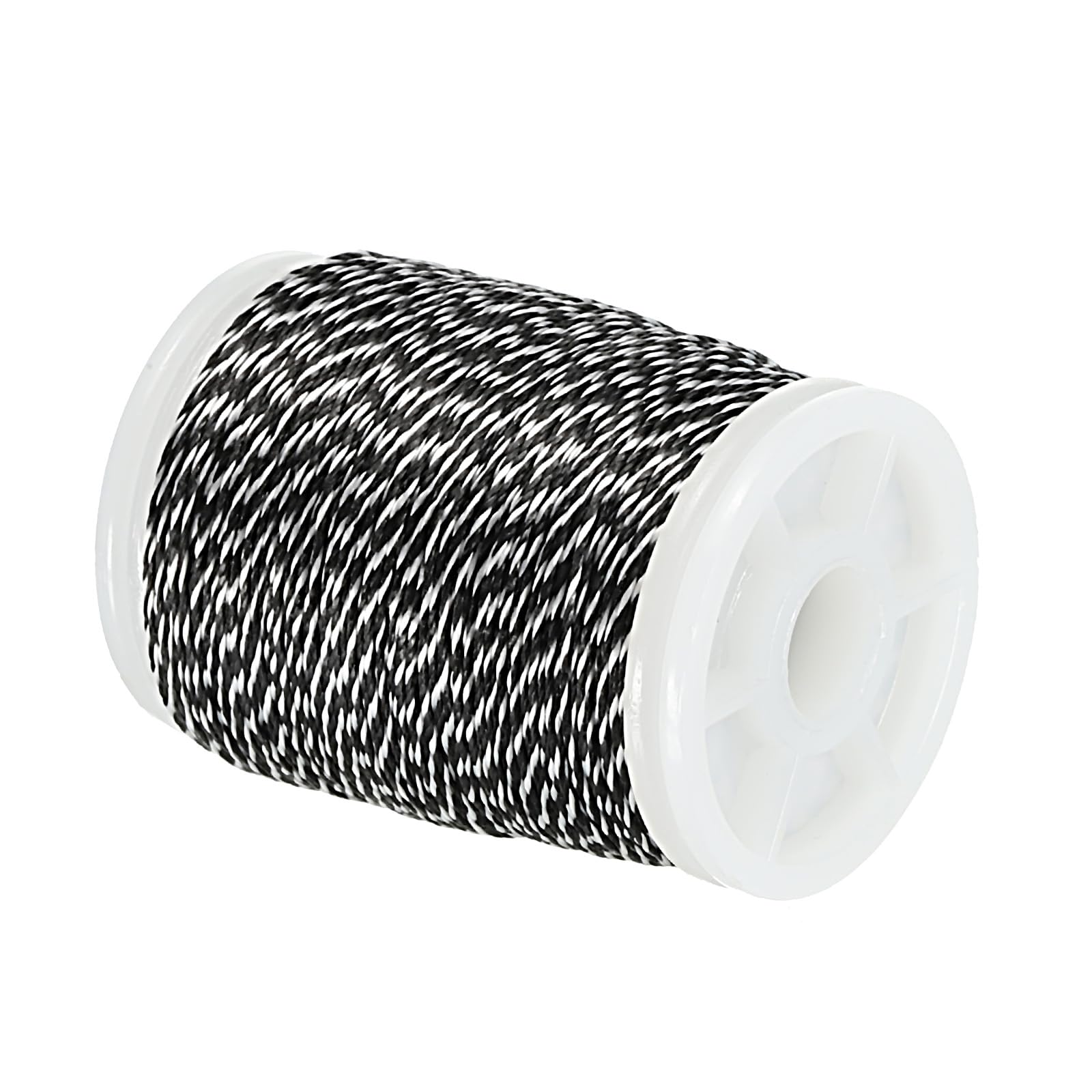 PATIKIL Archery Bow String Serving Thread 120 Yard/110M, 0.03" / 0.8mm Dia Bowstring Thread for Tying Peep Sight Nock Compound Recurve Bow, Black White