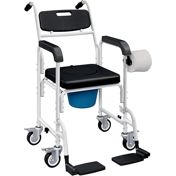 Shower Chair For Portable Toilet Seat With Wheels Shower Chair For