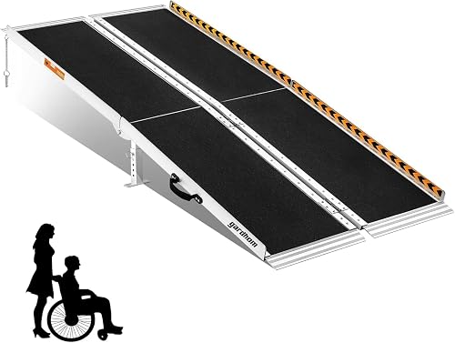 5FT Ramp for Wheelchair for Home Steps, gardhom 800Lbs Load Capacity ...