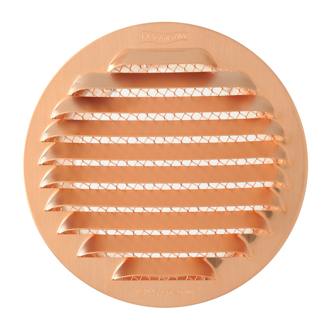 The gtsr100r-y Ventilation Grill Round Recessed, Copper, 125 mm