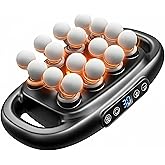 OMEO 16-Head Deep Tissue Massage Gun – Professional Percussion Massager with 30 Intensities & Quiet Motor | Portable Muscle Massager for Pain Relief, Neck, Back, Shoulders & Legs (Black)