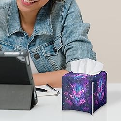 Talayituse Galaxy Butterfly Daisy Print Tissue Box