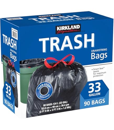 Kirkland - Scented Kitchen Drawstring Bags - Fresh Scent - 200 Bags (Damaged Packaging) - Best