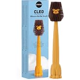 OTOTO Cleo Dish & Water Bottle Brush – Silicone Baby Bottle Brush, Water Bottle Cleaner, Dish Brush with Long Handle, Cute Li