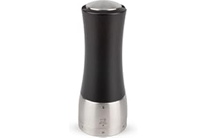 Peugeot - Madras u'Select Manual Salt Mill - Adjustable Grinder - Stainless Steel & Beechwood, Chocolate