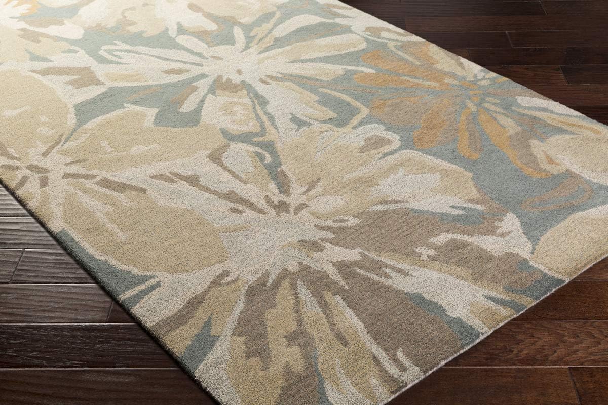 Contemporary Area Rug. Beige, Camel 8' Round