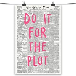 Retro Newspaper Posters for Room Aesthetic Pink