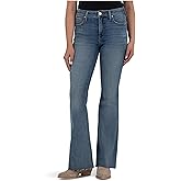 KUT from The Kloth Womens Stella High Rise Fab Ab Flare with Raw Hem