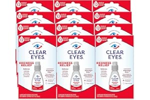 Clear Eyes Redness Relief Eye Drops Handy Pocket Pal 0.20 Fl Oz (Pack of 12)