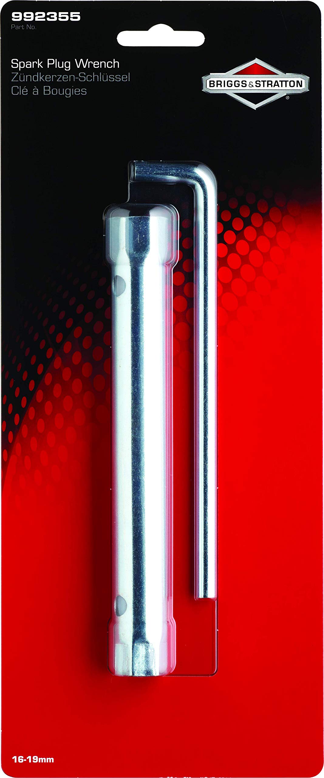 Briggs & Stratton 992355 Spark Plug Wrench, Aluminium, 16/19 mm