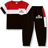 Klyatpxoen Boys Clothes Size 4-13 Years Short Sleeve T-Shirt & Pants 2-Piece Set Casual Boys Summer Fall Outfits Set