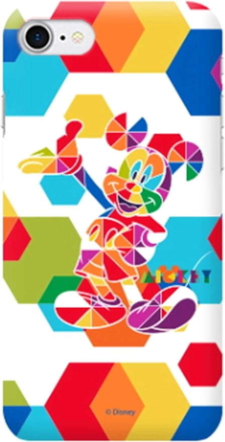 Amazon Co Jp 8種類のオシャレ愛らしくかわいいパステルカラーのヴィンテージでユニークで魅力的なdisneyディズニーアニメーションの幾何学的レインボーアバン教えミッキー主人公シリーズレタリングラブリーアートデザインパターンiphoneケース Galaxyケース