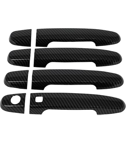 For Toyota RAV4 2006-2012 ABS Carbon Fiber Inner Door Handle Cover Frame Trims