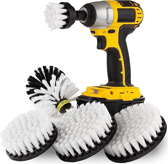 Kayak Boat Accessories Drill Brush Car Wash Kit Soft White
