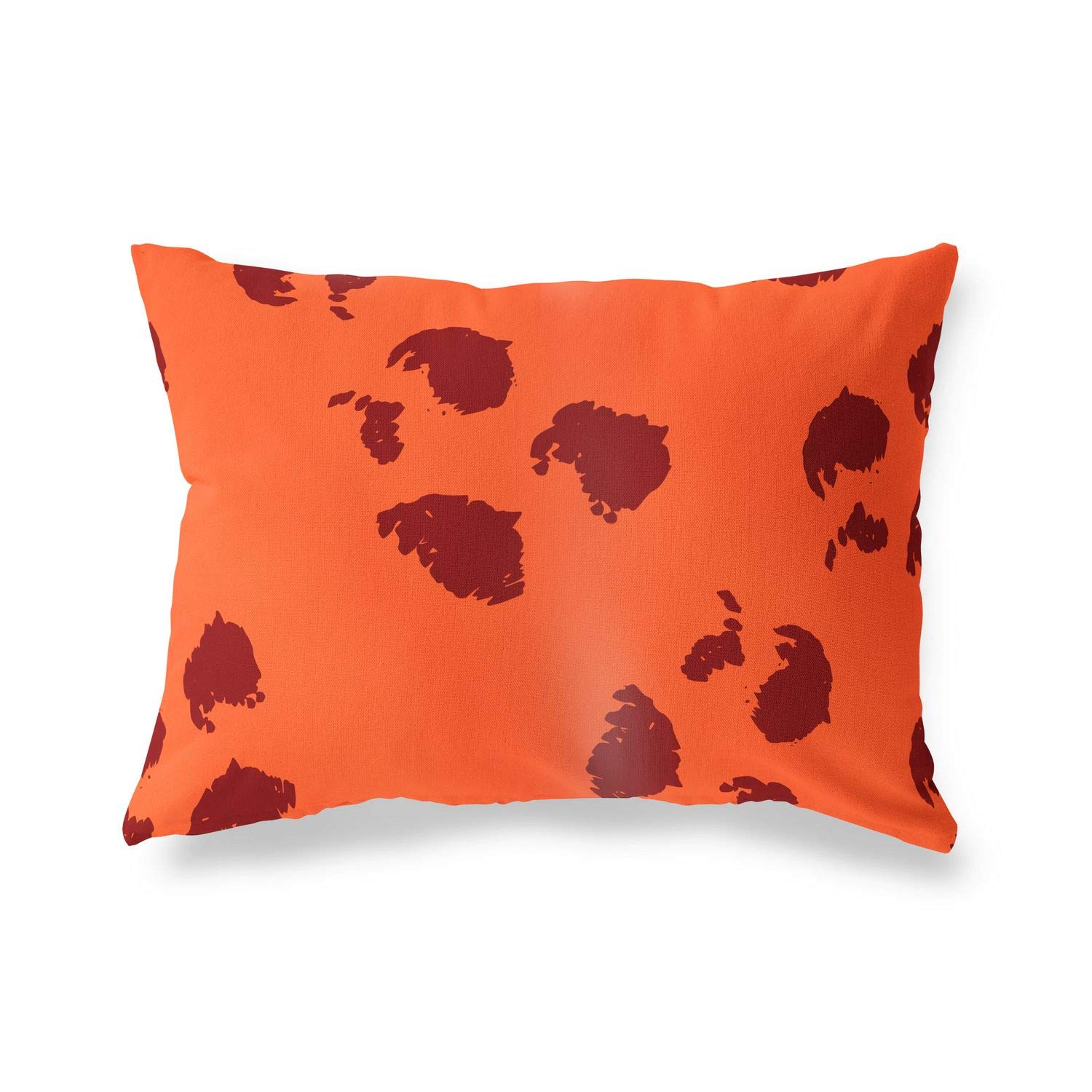 BonaMaison Decorative Cushion Cover, Orange Bordeux Throw Pillow Covers, Home Decorative Pillowcases for Livingroom, Sofa, Bedroom, Size: 45X60 Cm - Designed and Manufactured in Turkey