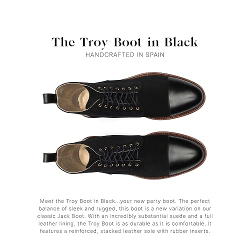 TAFT Troy Handcrafted Leather and Suede Men display picture 1