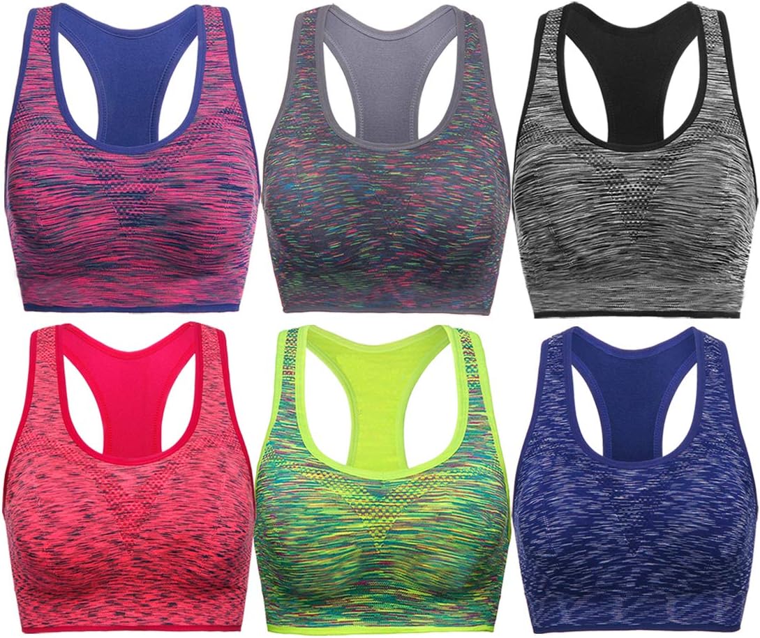 Sports Bras for Women,Removable Padded Bras Seamless for Yoga Gym Fitness Activewear Workout Bra