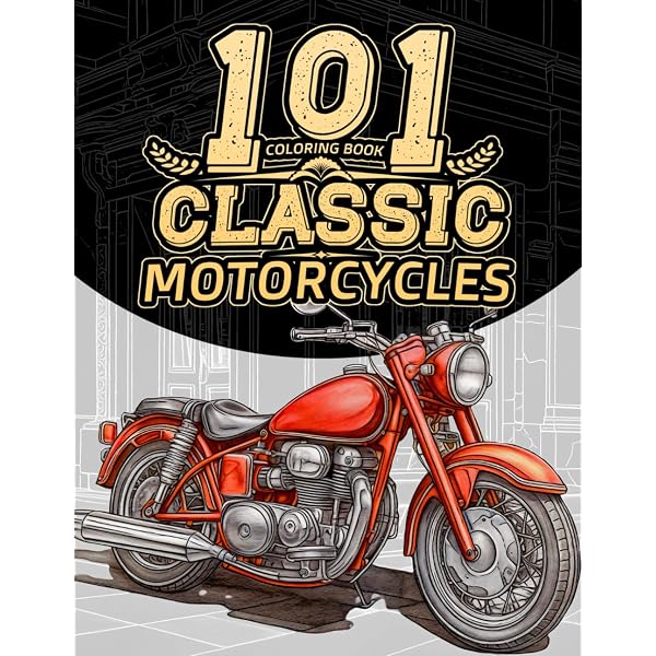 Amazon.com: Motorcycles and Choppers Coloring Book for Bikers