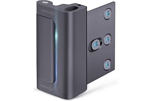 EVERPLUS Home Security Door Reinforcement Lock Front Door Locks for Kids Safety Metal Child proof High Security Door Lock Withstand 800lbs Top Door Latch Lock Flip Door Guardian for Inward Swinging Inside Door