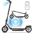 SISIGAD Electric Scooter Adults Peak 500W Motor, 8.5" Solid Tires, 19Mph Speed, Long Miles Range, Scooters for Adults, Foldable E-Scooter for Commuting with Double Braking System, APP Control