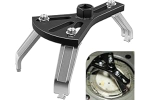 BONBO Universal Fuel Pump Removal Tool, 5.31" to 7.17" Adjustable Fuel Pump Lock Ring Tool, Fuel Tank Lock Ring Removal & Installer Tool, Car Fuel Lid Tank Cover Collar Ring Spanner, Fuel Tank Repair Tool