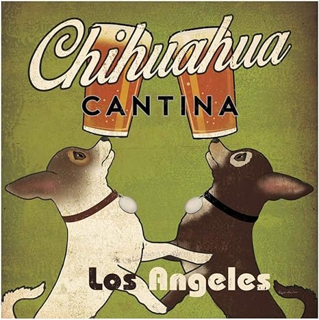 Amazon グローバルギャラリー ダブルチワワクロップ ロサンゼルス ペーパーアート X 42in X 42in Dp 4040 アートフレーム ポスター オンライン通販