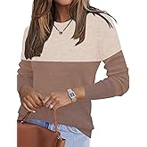 Ivicoer Womens Sweaters 2026 Trendy Long Sleeve Knit Pullover Light-Weight Crewneck Sweater Top S-XXL