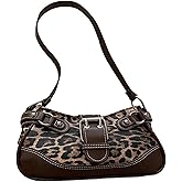 Milumia Women's Leopard Print Pu Leather Shoulder Bags Vintage Top Handle Hobo Handbags
