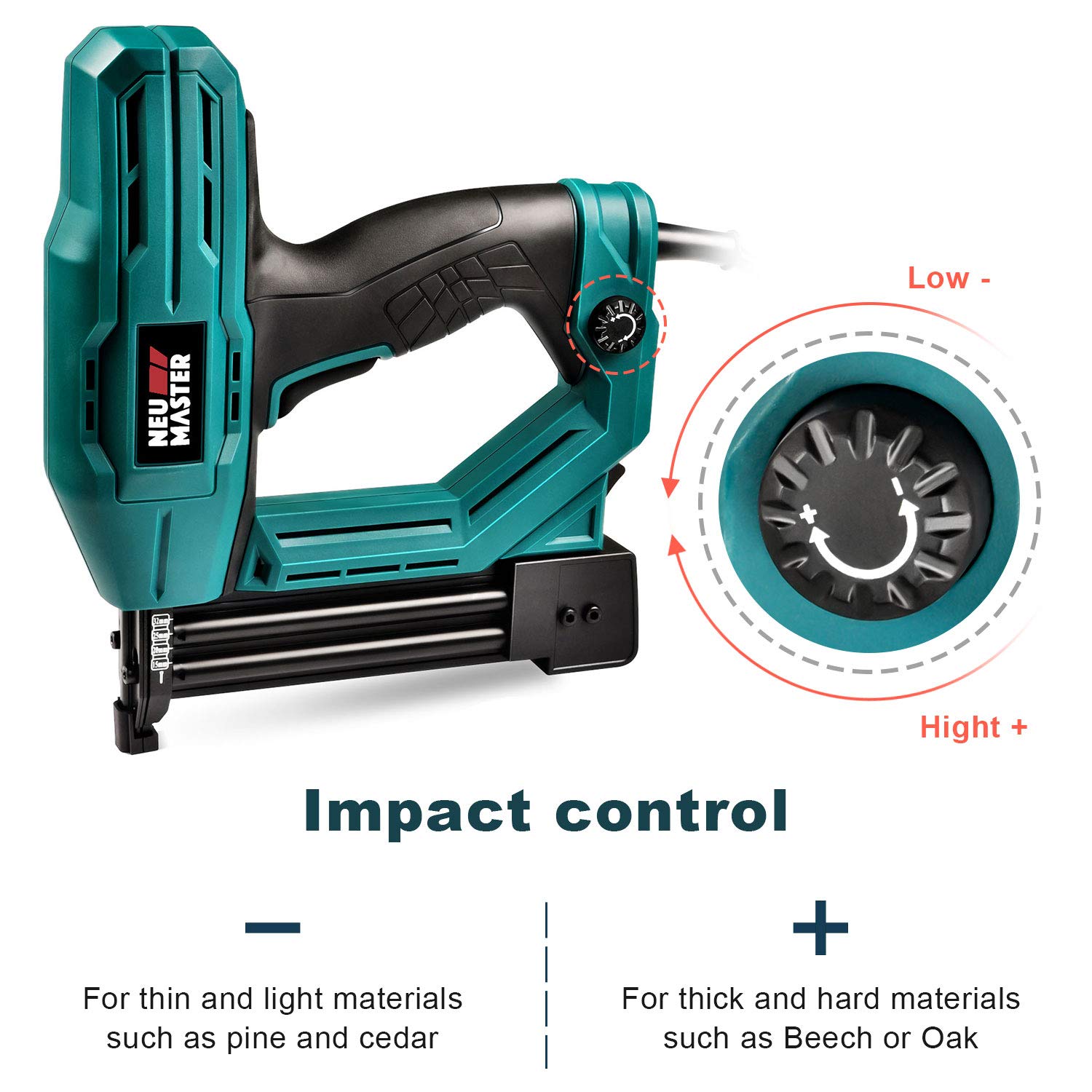 Electric Staple/Brad Nail Gun, NEU MASTER NTC0040 Heavyduty Tool for