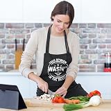 Iridsmole Funny Cooking Apron Men Adjustable BBQ Grill w/ Pockets Dad Husband view 5