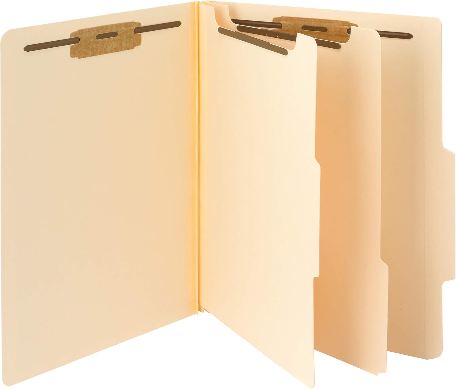 Smead Classification File Folder, 2 Dividers, 2" Expansion, 2/5-Cut Tab, Letter Size, Manila, 10 per Box (14000) : Manila File Folders : Office Products