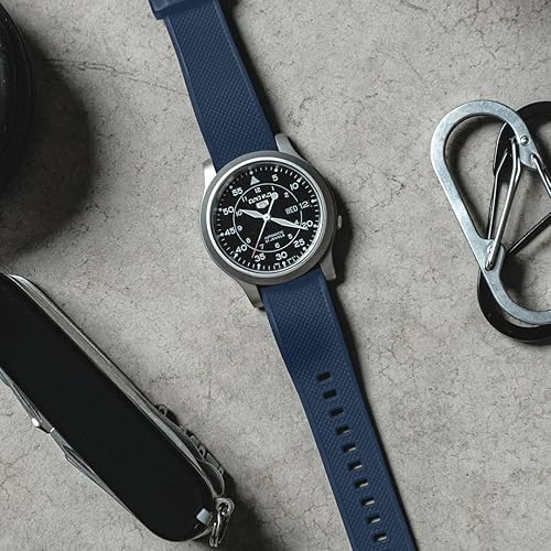 BARTON WATCH BANDS Quick Release Elite Silicone Watch Bands, Navy